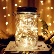 Открытый Водонепроницаемый IP65 светодиодный солнечный стеклянная банка с завинчивающейся крышкой крышка огни декоративные рождественские садовый светодиодный строка звезда с принтом «Светлячок» банки с крышками огни