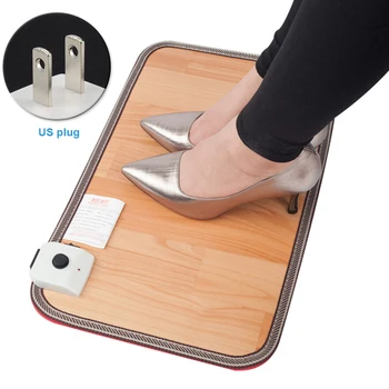 

Foot Warmer Easy Clean Pad Thermostat Electric Heating Waterproof Energy Saving Safe Quick Floor Mat Easy Operate Home Office