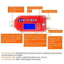 DP3A цифровой дисплей USB регулируемый силовой модуль DC 1-30 в 15 Вт QC 2,0 3,0 FCP Быстрая зарядка лабораторный источник питания