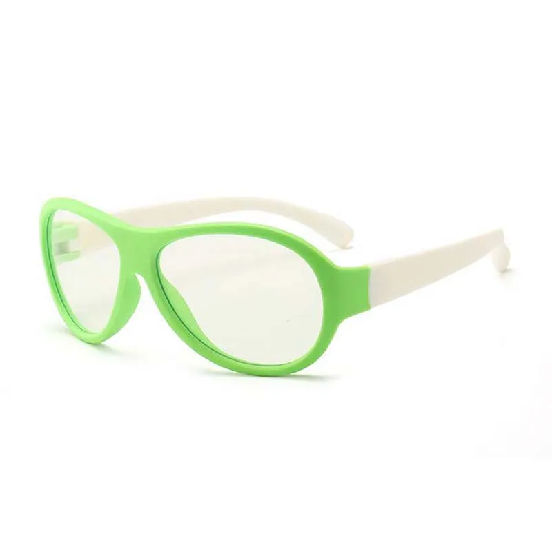 Comfort Baby Anti-blue Light Silicone Plain Computer Glasses Brand Children Soft Frame Goggle Glasses Kids Cat Eyes Eywear