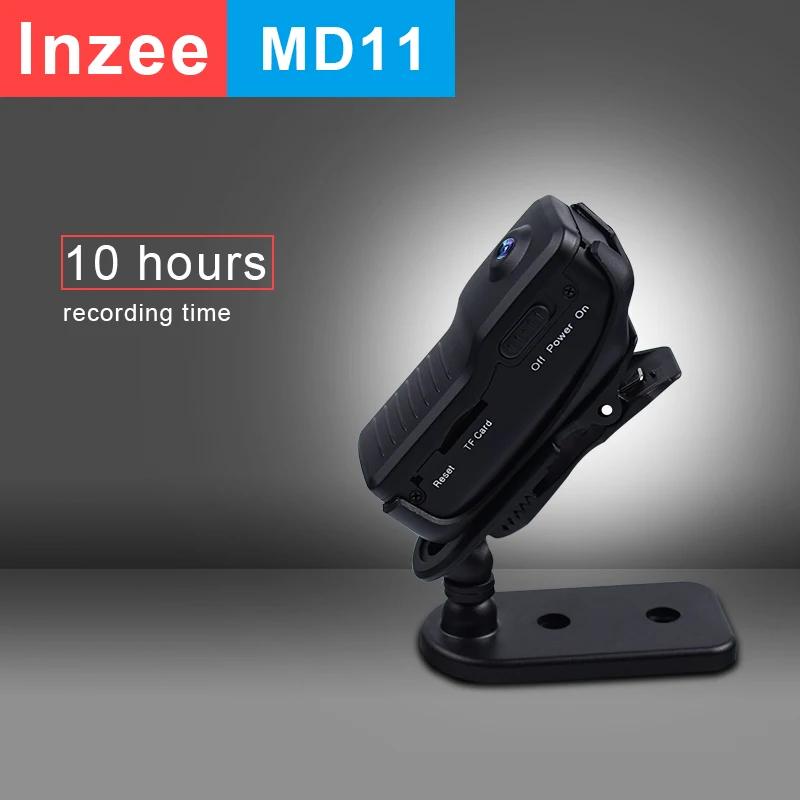 Lnzee MD11 мини-камера, мини-видеокамера, DVR, Спортивная видео-камера, Экшн-камера для велосипеда, DV, видео-камера, длительное время записи, 10 часов, поддержка 32 ГБ