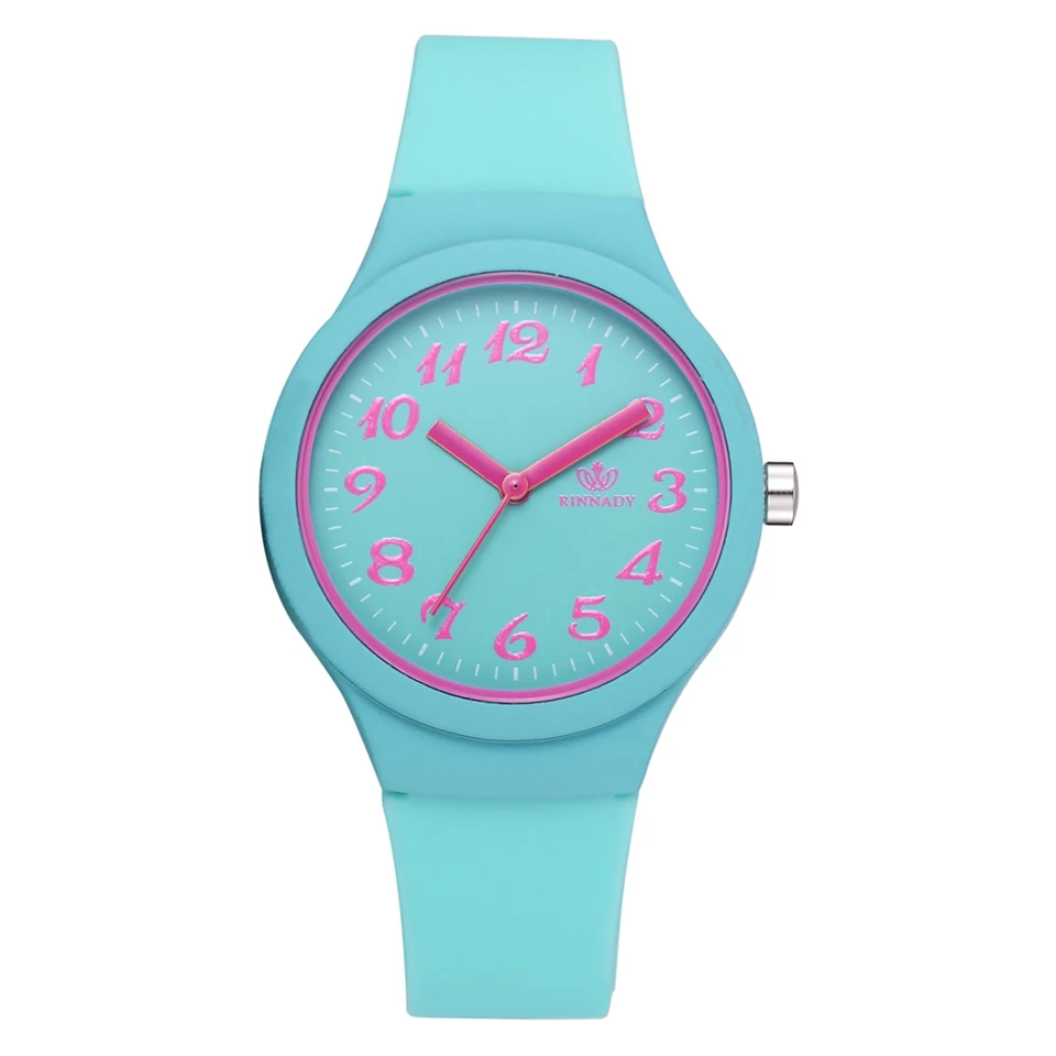 

Fashion Creative Silicone Sport Bright-Colored Quartz Watch Women Concise And Easy For Ladies Wristwatch Montre Femme LS1088