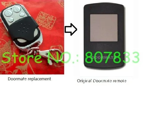

Door-mate 303MHZ garage gate remote opener, Doormate transmitter receiver with ABCD & 1234 button for option, cheap remote