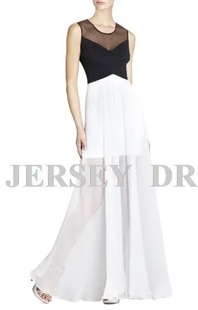 

2018 new sleeveless plus white and black vestidos formales long elegant evening gown Off The Shoulder Mother Of The Bride Dress