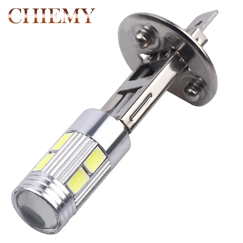

2PCS H1 LED Bulbs Super Bright High Power 10-SMD 5630 Auto LED Car Fog Lights Signal Turn Light Driving DRL Lamp White 6000K 12V