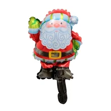 50 шт. рождественские воздушные шары мини Санта Клаус фольгированные воздушные шары Детские Рождественские подарки игрушки для детей вечерние украшения для мальчиков и девочек