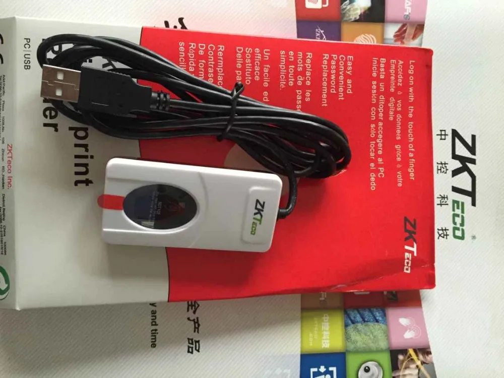 ZK9000 10 шт./лот usb-считыватель отпечатков пальцев SDK LINUX биометрический датчик для вождения школы Быстрая