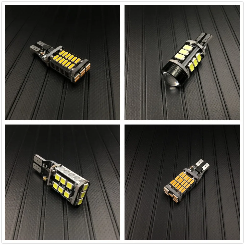

1pc W16W T15 45 15 21 24 30 SMD 45Smd 24smd Chipsets LED Canbus Error Free Bulbs For Backup Lights Reverse Light White DC12V