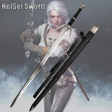 Cosplay The Witcher 3: Wild Hunt Geralt of Rivia Western Sword Game Amine Stainless Steel Sharp Edge Real Weapon