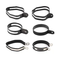 TKOSM 1 шт. углерода волокно держатель с фиксатором кольцо Поддержка кронштейн для мотоцикла глушитель выхлопной трубы Escape