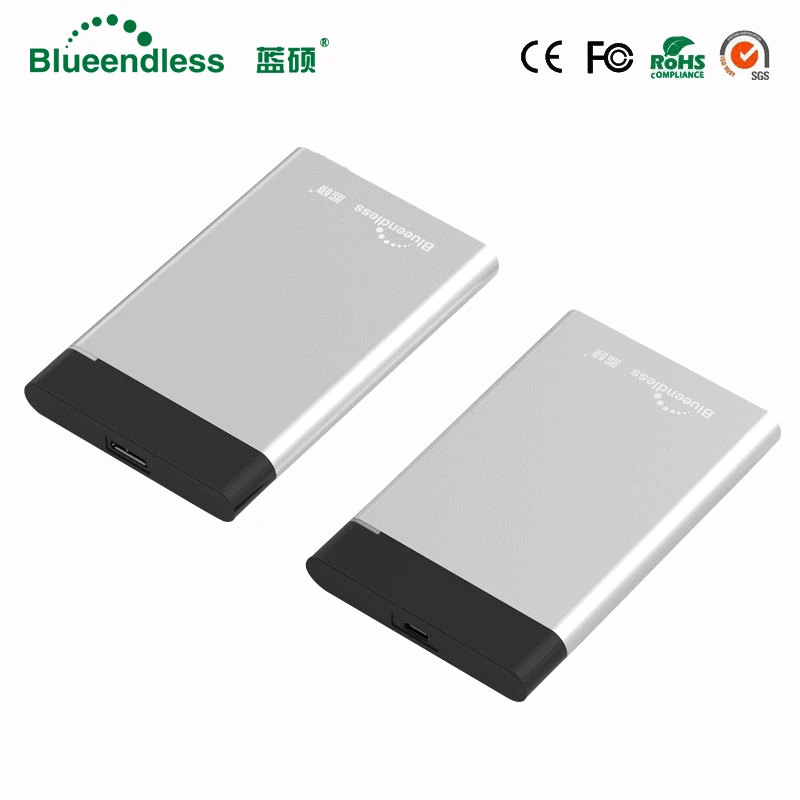 Blueendless BS U23G ABS + металлический корпус 2 5 дюйма Чехол для жесткого диска USB 3 0 Gen 1 Type C