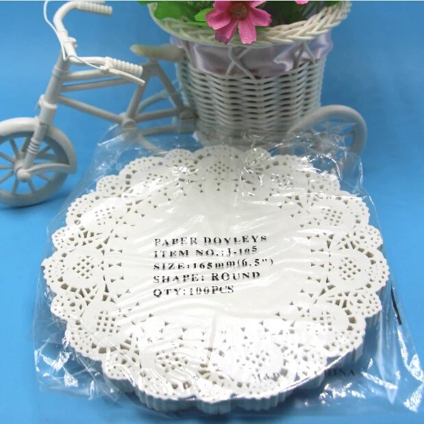 

PD017 Free shipping 6.5" Vintage napkin Hollowed Lace Paper mat Crafts Scrapbooking/Card Making/Wedding Decoration