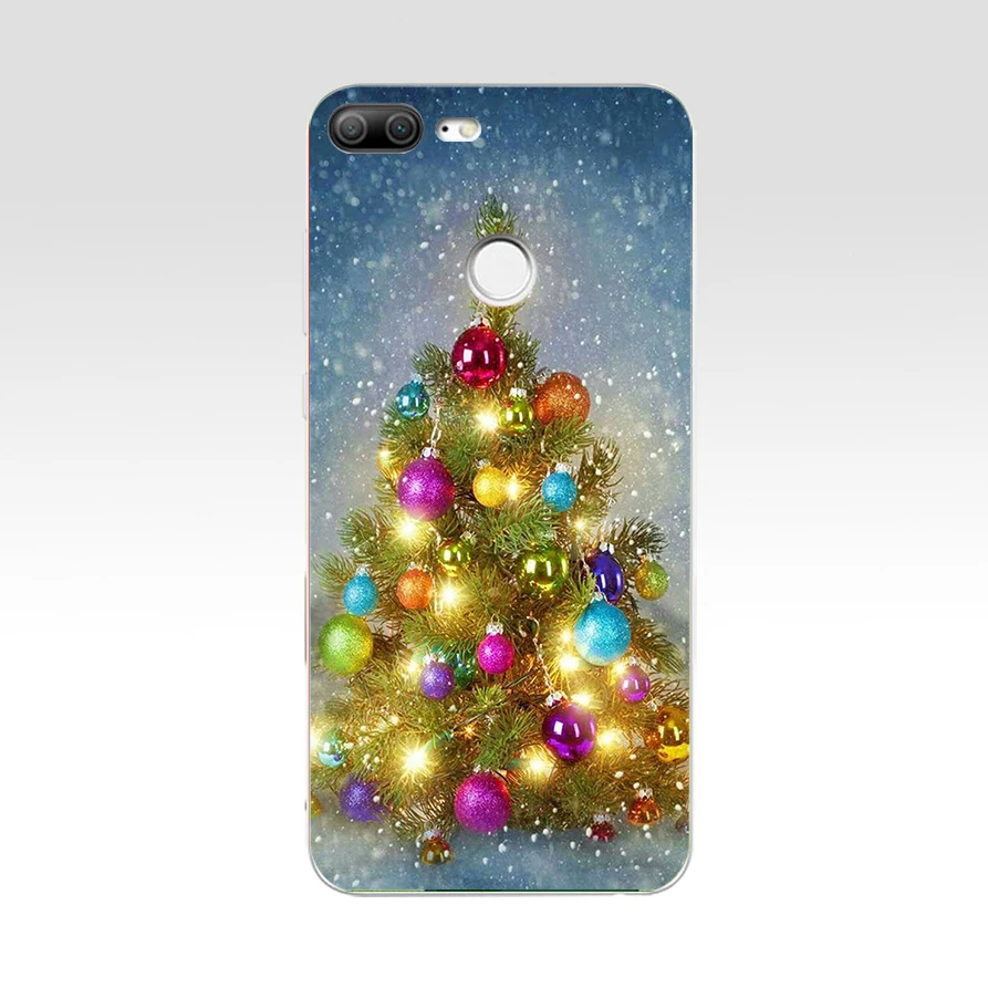 76SD Мягкий силиконовый чехол для телефона из ТПУ с новогодней елкой и снегом, чехол для телефона huawei Honor 8 9 Lite 8X p 9 lite
