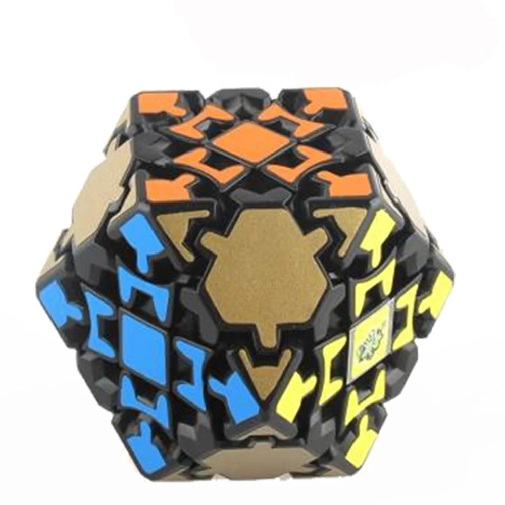 Lan gear Tetrakaidecahedron 14 сторон черные Волшебные кубики головоломка скоростной куб Развивающие игрушки подарки для детей