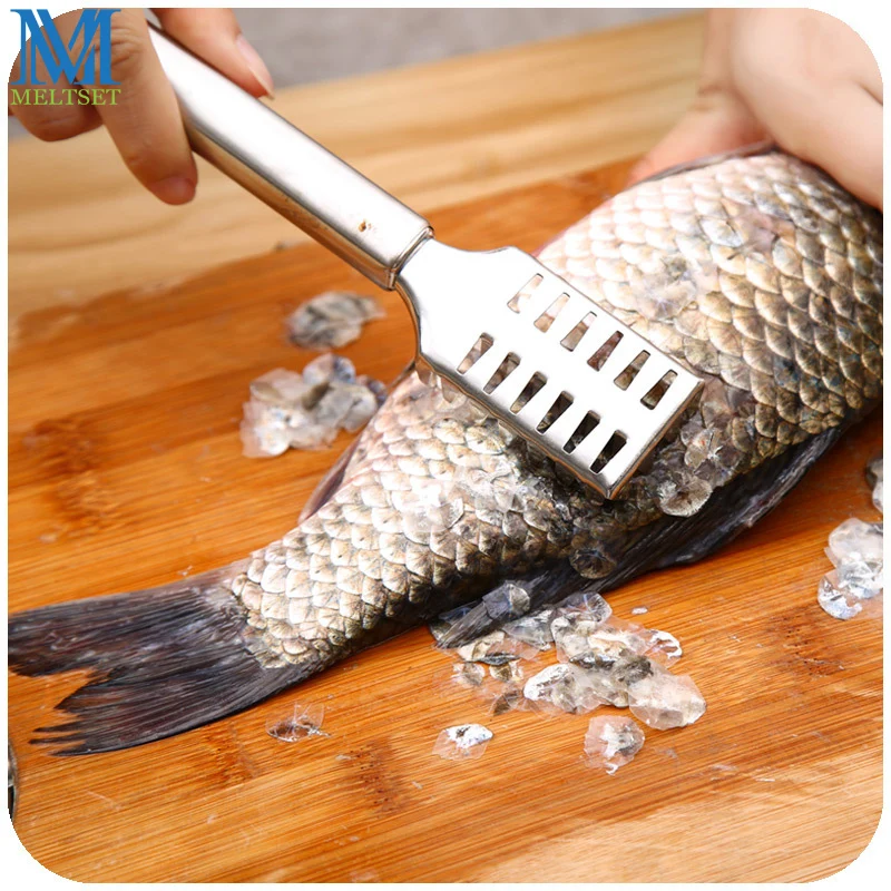 

Stainless Steel Fish Scaler Remover Kitchen Scraper Fish Cleaning Tools