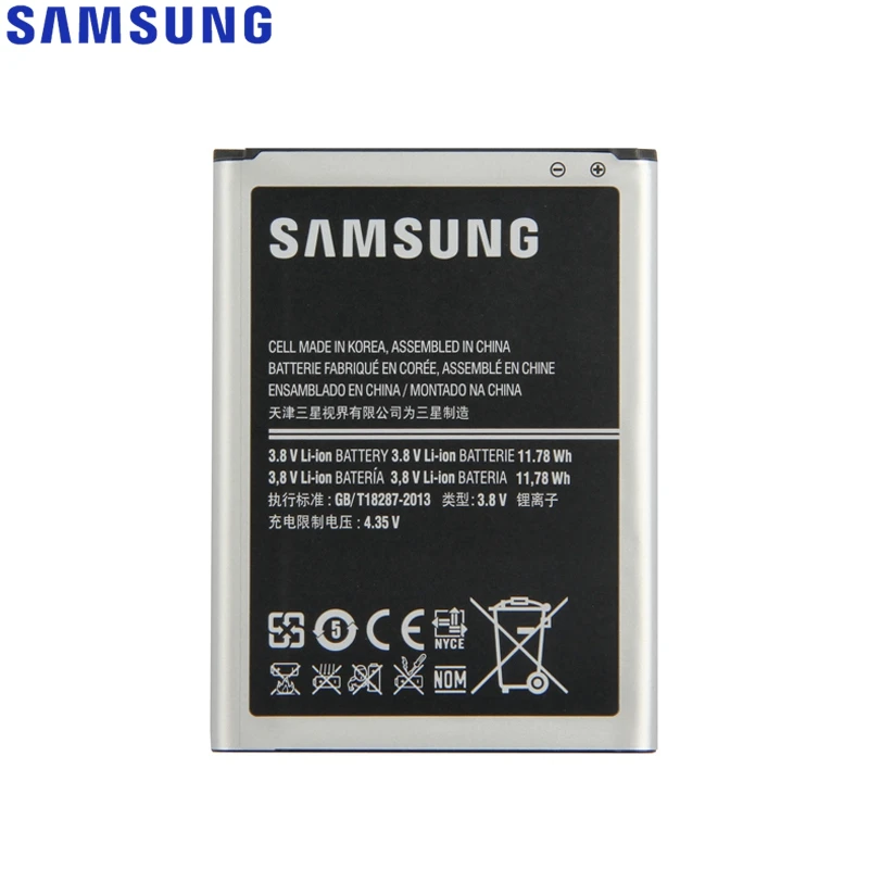 Оригинальная замена samsung Батарея для samsung Galaxy Note 2 N7100 N7108D NOTE2 N7102 N719 N7108 EB595675LU 3100 мА-ч