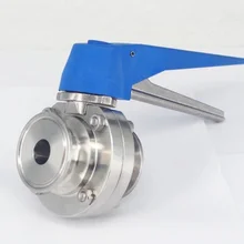 3/" 19 мм SS304 Нержавеющая сталь санитарно-tri Клевер зажим клапан варить пиво