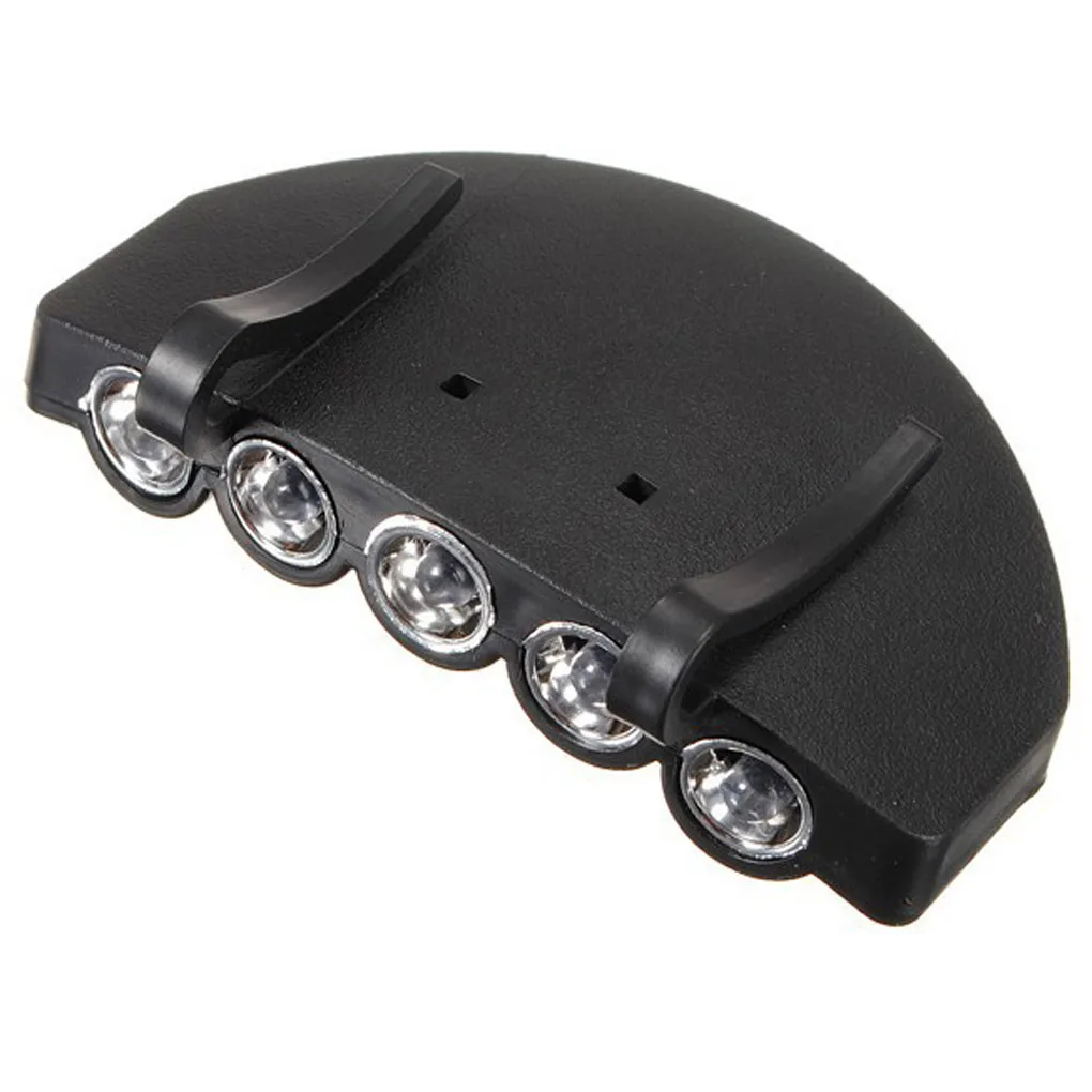 

5LEDs Hat Cap Clip Light Headlamp Fishing Camping Headlight 4 x 2.3 x 1 inches