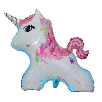 

New 20Pcs 89x67cm Happy Birthday Party Decoration Little Horse Foil Unicorn Pony Balloons Wedding&Halloween&Christmas Decoration