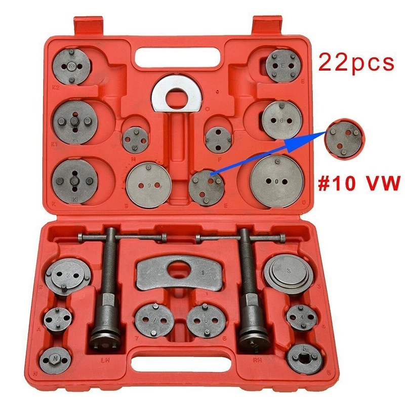 Универсальный 22 шт. дисковый Суппорт тормозной поршень Перемотка Набор инструментов Комплект ветровой задней части автомобиля авто