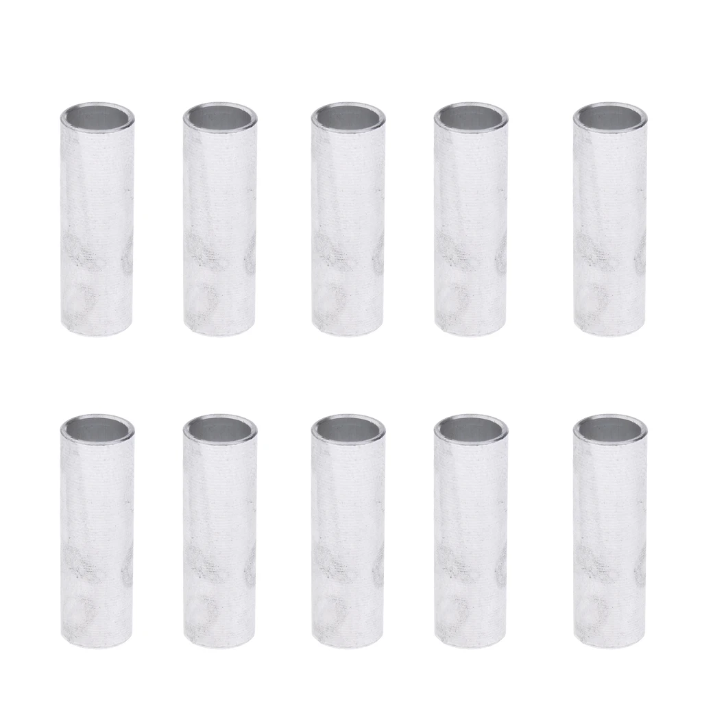 

10 Pieces Professional Sturdy Inline Skate Roller Skating Wheels Spacers for 8mm Bearings Scooter Parts Accessories Silver