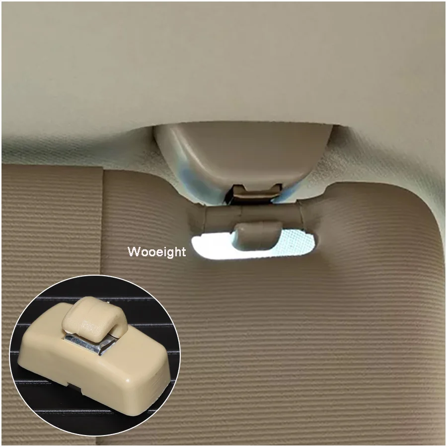 

Wooeight Beige Car Sun Visor Hook Clip Bracket Hanger 3B0857561B 3B0857561BY20 For VW Golf Jetta Passat B5 B6 Polo Touran Seat