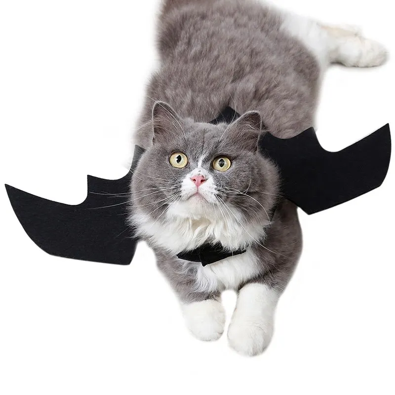 Hoomall 1 шт. Смешные кошки Косплэй костюм Рождество Хэллоуин Pet крылья летучей мыши