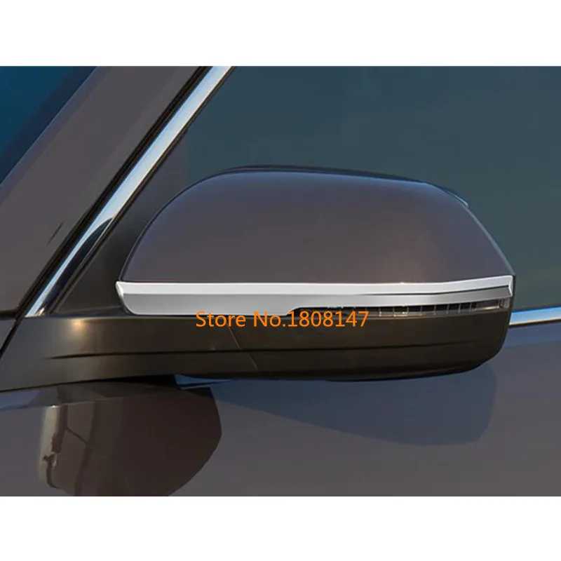 

Car rear view rearview side mirror cover eyebrow trim frame lamp parts 2pcs For VW Volkswagen Teramont Atlas 2017 2018 2019