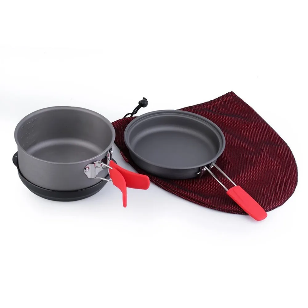 Alocs cocina al aire libre de la comida campestre del pote Picnic ollas y sartenes Set gota