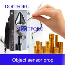 Комната побега игра реквизит монета селектор падение монеты в игровой автомат, чтобы избежать Потайная комната вставить монеты реквизит