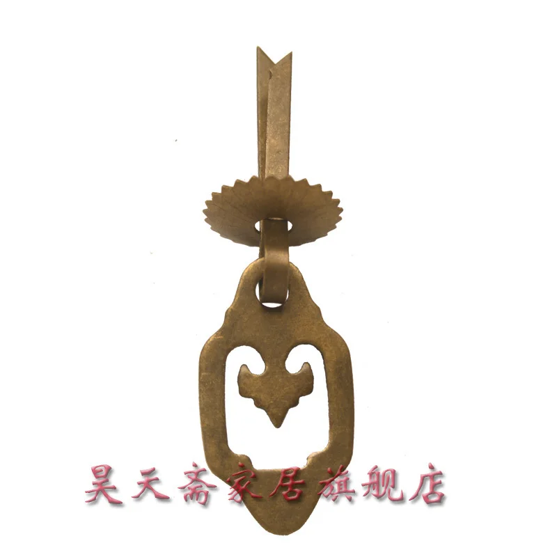 

[Haotian vegetarian] Chinese furniture copper fittings / copper handle / drawer handle HTE-004 Ganoderma Handle