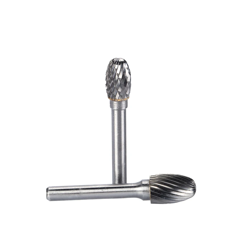 

HUHAO 1pc 6mm Shank Tungsten Steel Cutter Metal Grinding Carving Head Rotary File Router bit For Metal Polishing E Type