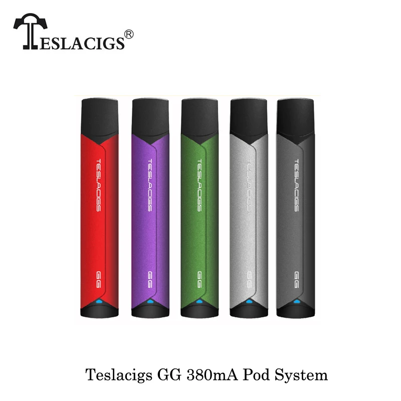 

Electronic Cigarettes Teslacigs Tesla GG 380mA Pod System 2ml Capacity Built-in Battery Blue Tooth Control Ceramic Coil Vape Kit