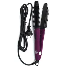 UKLISS 2 in 1 Pro Ceramic Corn Curls Magic Hair Roller Hair Straightener curler and straightener electric round brush hair wand