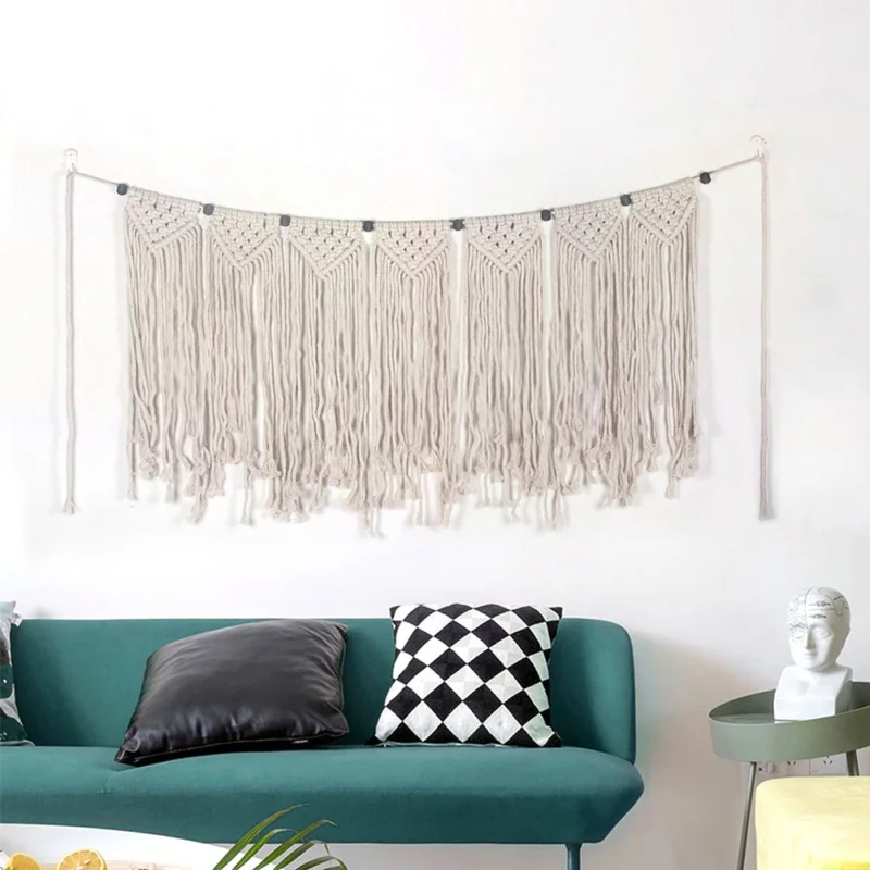 

Cotton Woven Curtain Large Tapestry Nordic Home Garden Tapestries Home Decoration Wedding Wall Pendant