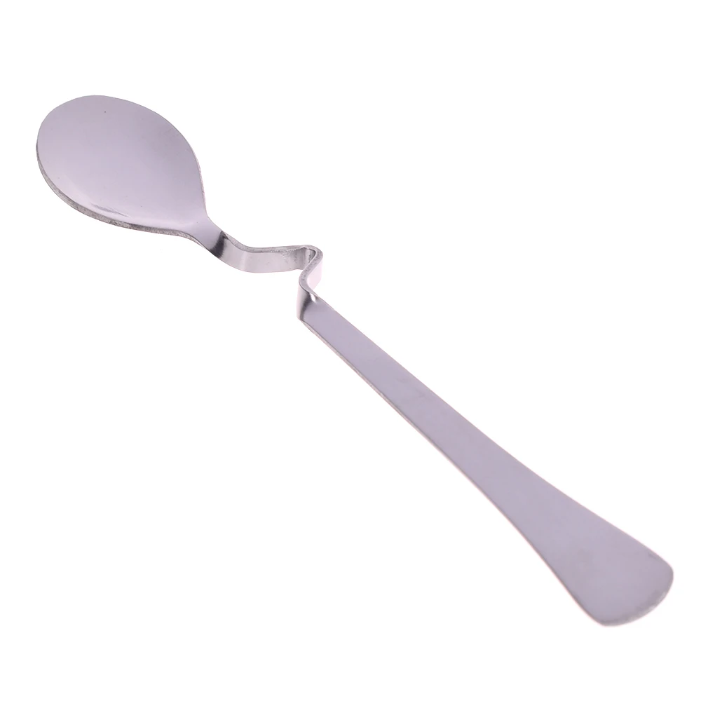 

Curved Tea Coffee Drink Spoon Stainless Steel Curved Kitchen Tea Soup Spoon Tableware Lovely