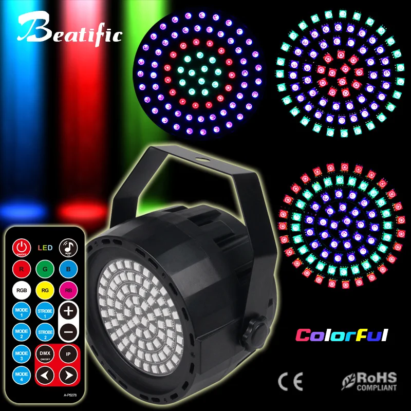 

RGBW Led Par stroboscopes for disco soundlights DMX Stage DJ Lighting