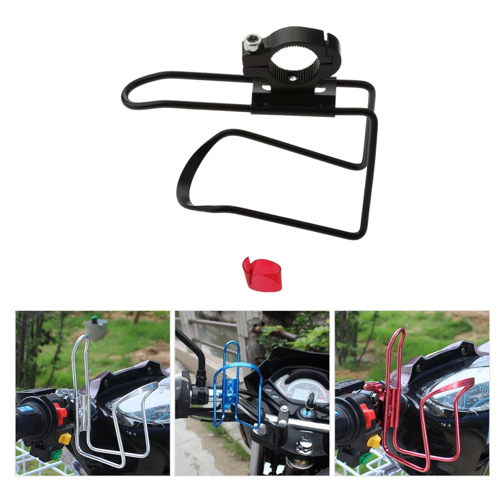 Universal Motorcycle Drink Bottle Holder Water Cups Mount 1 inch Handlebar Sturdy Structure Prevent Deformation Damage