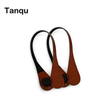 TANQU New court Extra Mince Interchangeables Teardrop Poignées Faux En Cuir Poignées pour OBag pour EVA O Sac Corps
