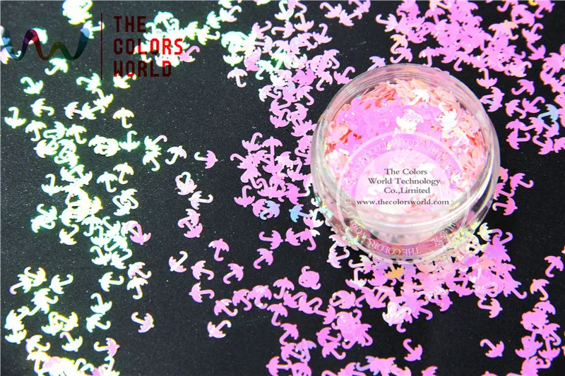TCI18 Pearlescent Indescent Pink Colors umbrella shape Glitter 5.0MM