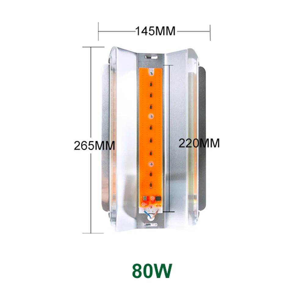 Полный спектр 30 Вт 50 Вт 80 Вт светодиодный Grow светильник 110V 220V IP67 светодиодный Диод Phytolamp потолочные светильник для растения семена цветущих растет - Испускаемый цвет: 80W