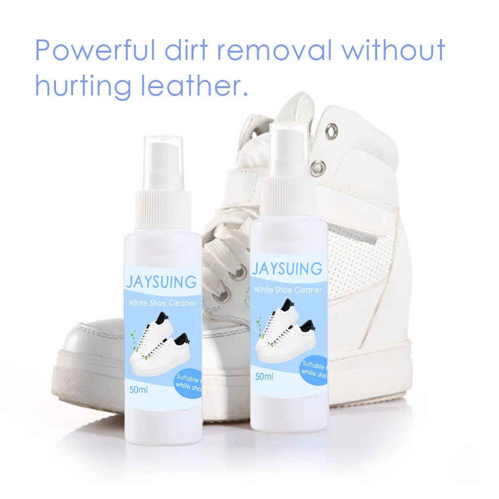 

2019 New High Quality Sports Leather Canvas Whitener Cleaner 50ml Shoe Trainer Boot Clean Whitener Home Decorative Tools