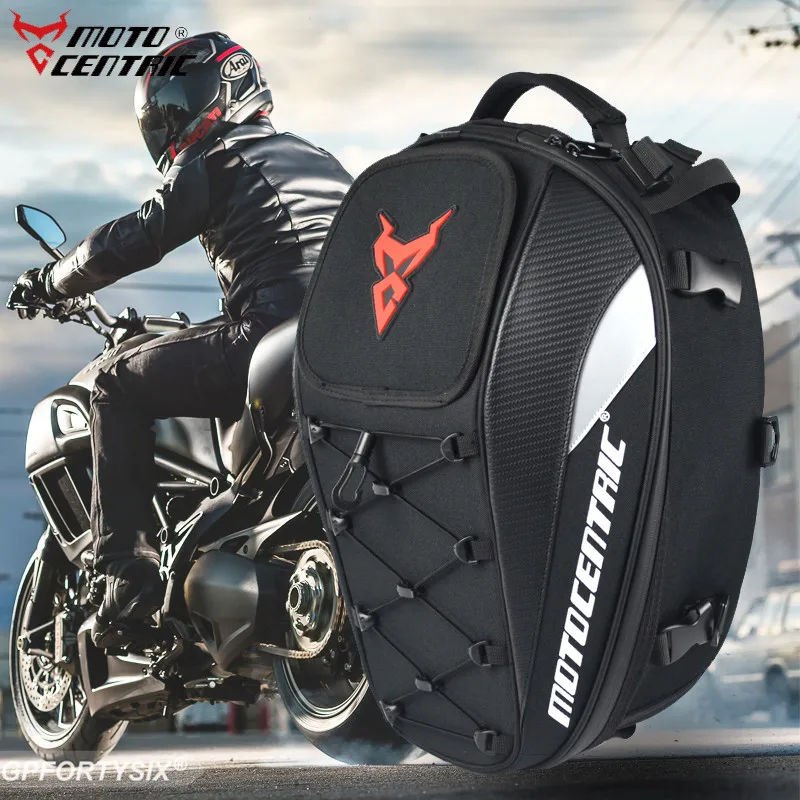 2019 Oxford Cloth Waterproof Motorcycle Tail Bag Multifunction Motorcycle Rear Seat Bag High Capacity Motorcycle Rider Backpack
