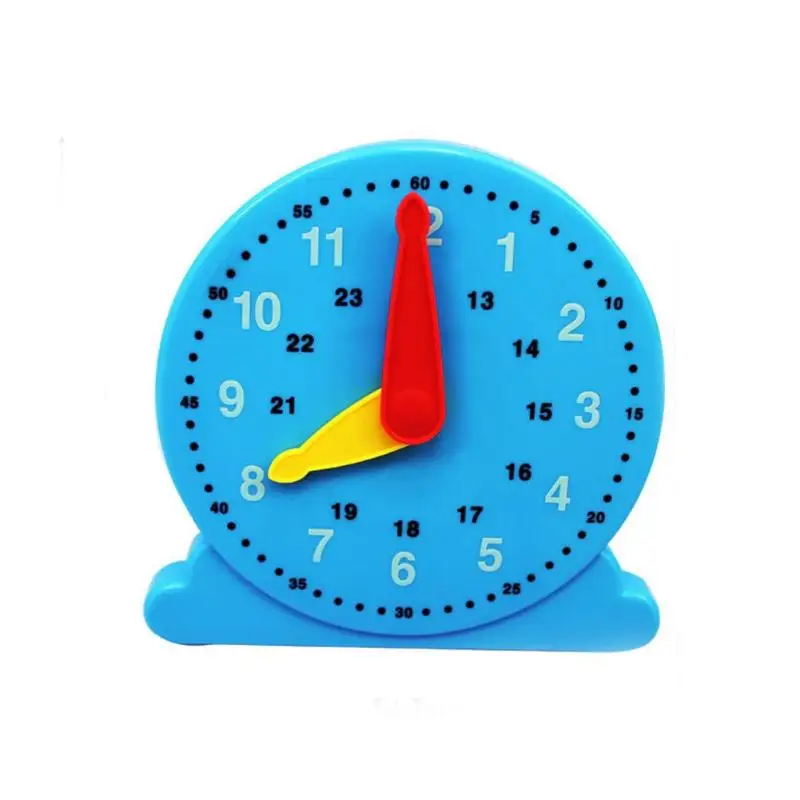 

Analog ​Clock Toy Hands Adjustable Time Learning Kids Education Toy Gifts Time Leaning Tool for Kids Childen