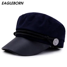 Новинка! Стильная осенняя и весенняя женская кепка в стиле милитари, винтажная Кепка в стиле пэчворк, плоская кепка в английском стиле