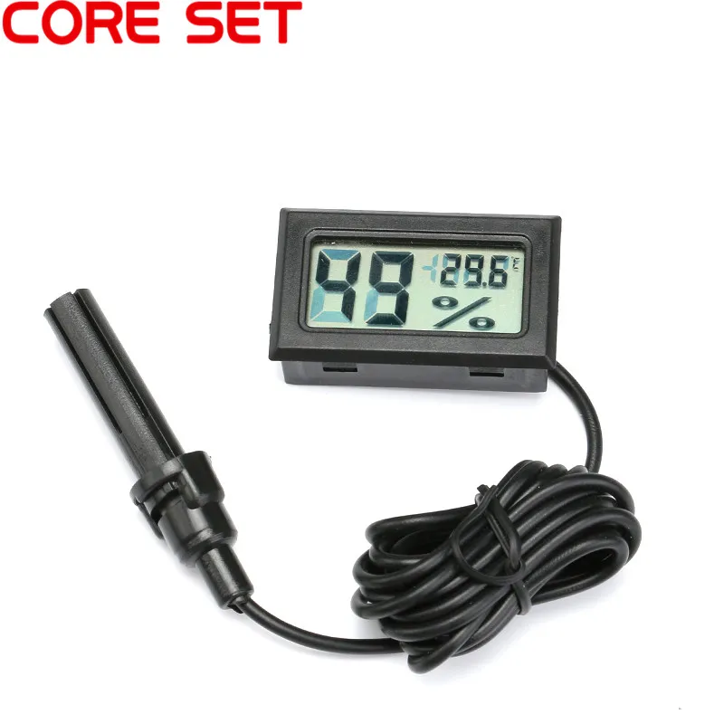 

Mini LCD Digital Moisture Meter Thermometer Hygrometer Meter Temperature Humidity Gauge Monitor Tester Detector Incubator Meter