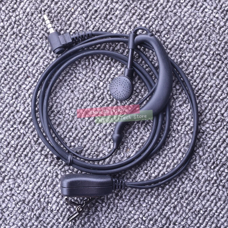 Walkie Talkie Headset 3.5MM Y Plug Earhook Headphone For Yaesu Vertex Standard VX1R,VX2R,VX3R,VX5R,VX168,VX351,VX410 Earphone