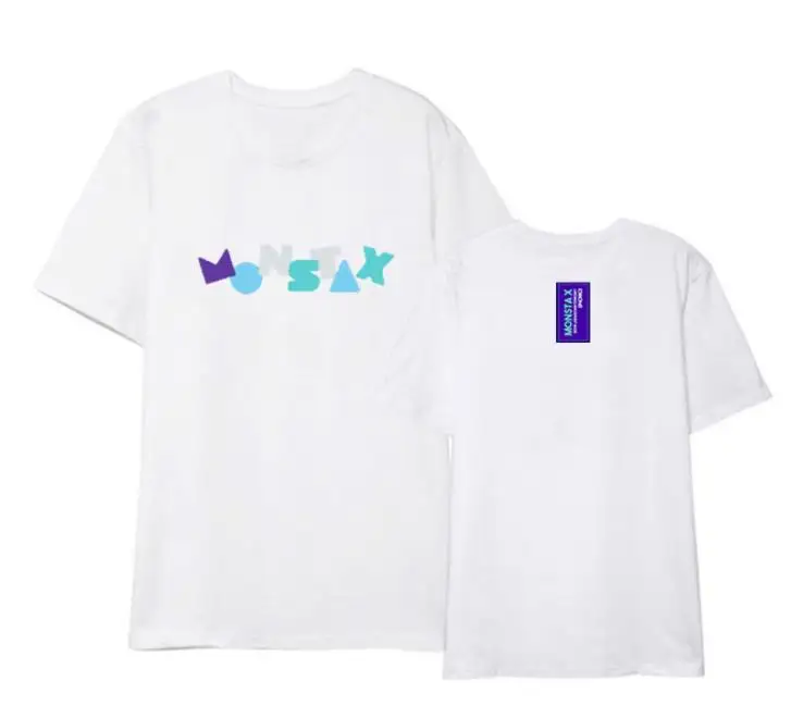 Kpop Monsta X Support Cotton T-Shirt We Are Here Concert Fashion Unisex Tee I.M Kpop Monsta X Support Cotton T-Shirt We Are Here Concert Fashion Unisex Tee I.M