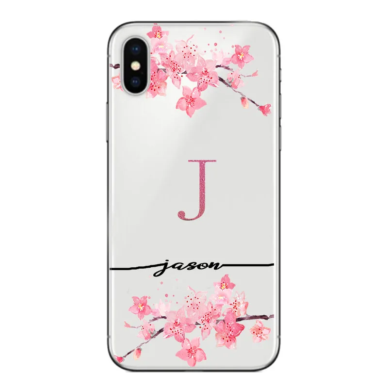 Чехол для телефона с именем сделай сам чехлы samsung S10 e S9 Plus iPhone 7 8 X XR huawei P30 P20