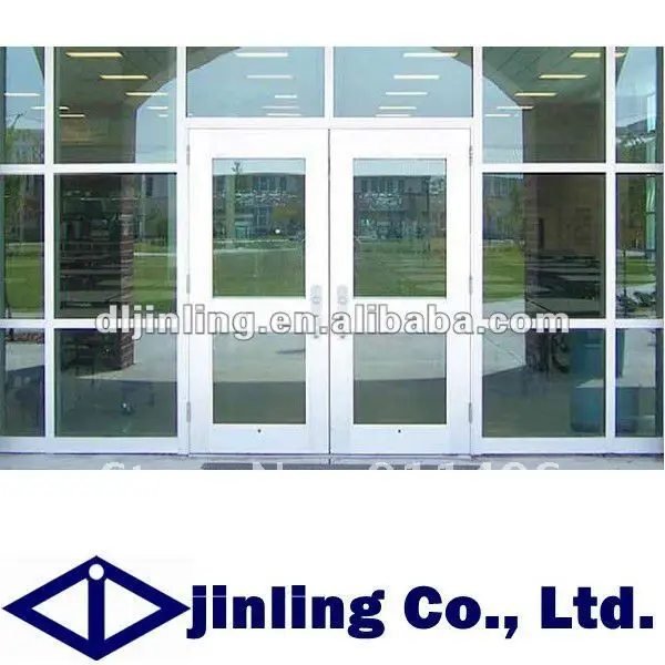 Aluminum Commercial Double Glass Doors Aluminum Glass Double Entry